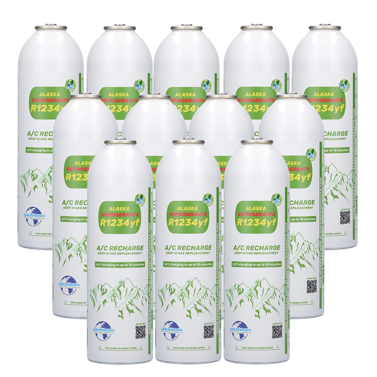 12 x Alaska Refrigerants R1234yf Ersatzkältemittel für Fahrzeuge: 12er-Pack für Werkstätten