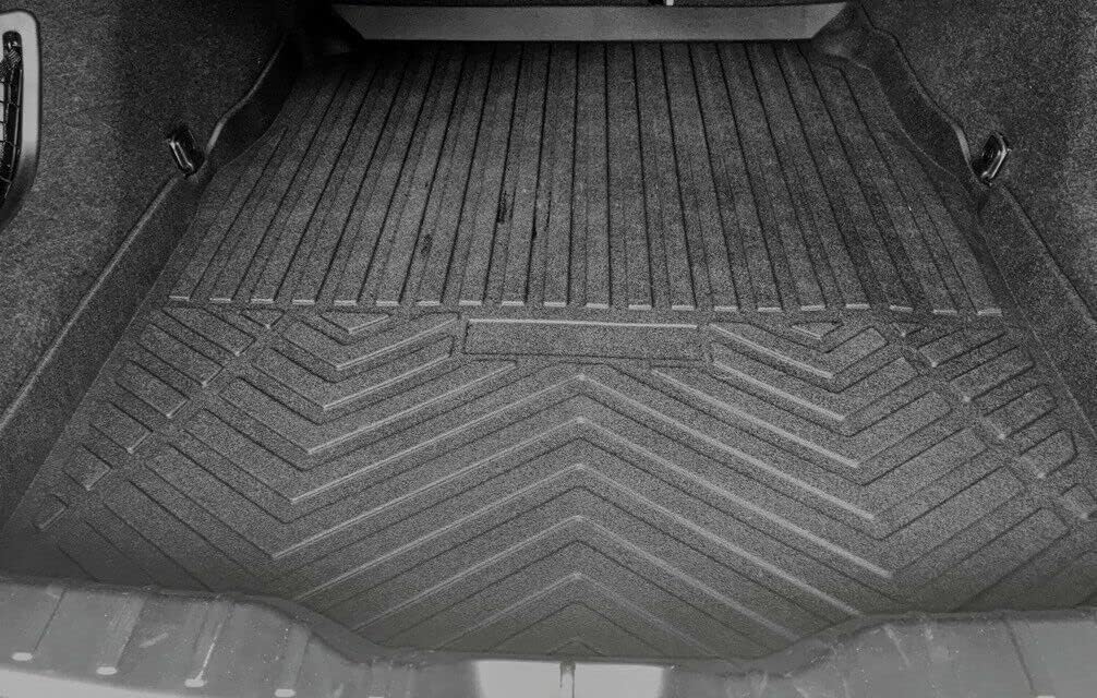 Cargo Liner - Trunk Mat for BMW 5-Series F10 M5 2011-2016 – Weather-Resistant Trunk Mats for Cars with Raised Lip – Non-Slip Car Trunk Mat Rubber – Laser Pre-Cut Design