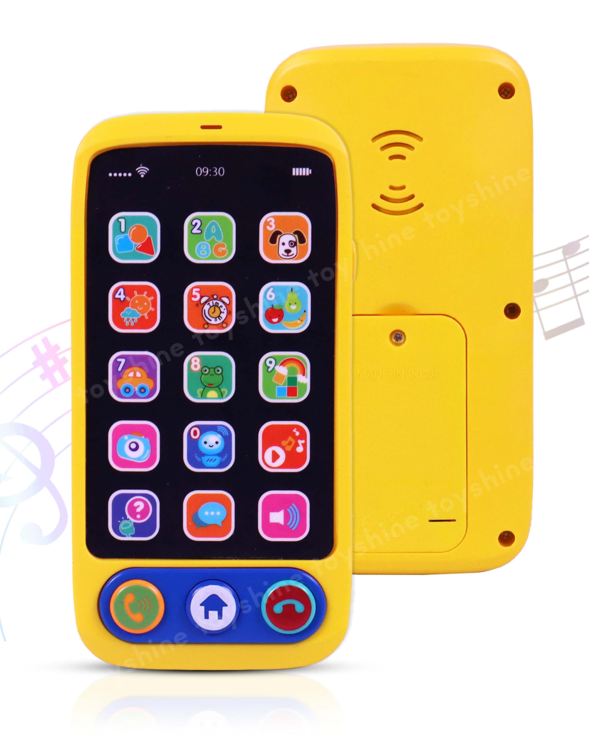 Toyshine Battery Operated Cell Phone Toy with 15 Touch Buttons inbuilt Functions and Dazzling Lights Musical Melodies Animal Sounds and Number Learning for 4+ Kids and Older - Multicolor (B0D4V6W2JK) Amazon Price History, Amazon Price Tracker