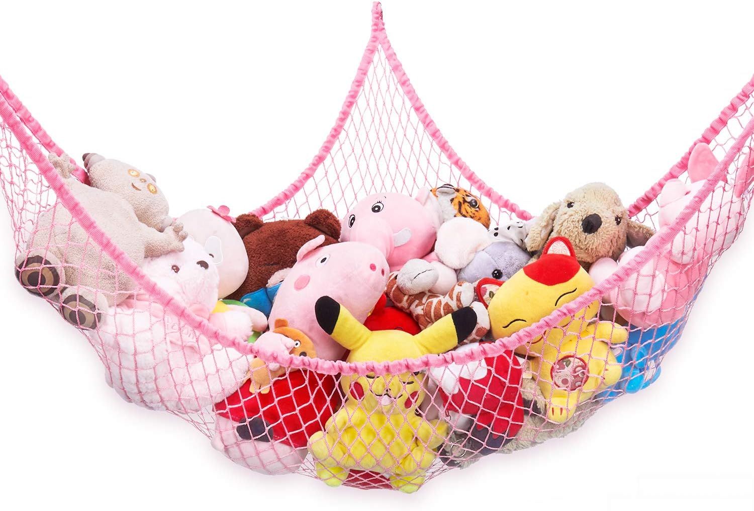 Organizador Colgante De Malla Para Peluches - 3 Niveles, Ahorra Espacio En Dormitorios Infantiles