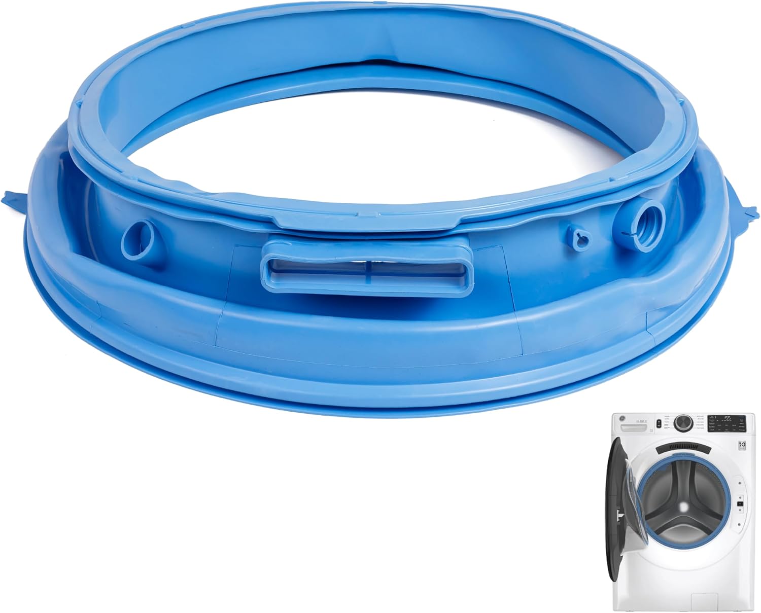WH05X29521 Washer Door Gasket by BlueStars - Compatible with GE Washes GFW550SSN0WW GFW550SSN2WW GFW550SSN5WW GFW550SSN1WW GFW550SPR5RS GFW510SCN0WW - Replaces AP6983548 PS12743602 EAP12743602 4978358