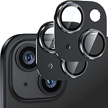 [2 Sheets] Camera Film for iPhone 15/iPhone 15 Plus, Camera Protection, Aluminum Alloy, Tempered Glass, iPhone 15/15 Plus Camera Cover, Scratch Resistant, Shockproof, Over-Exposure Protection, Ultra