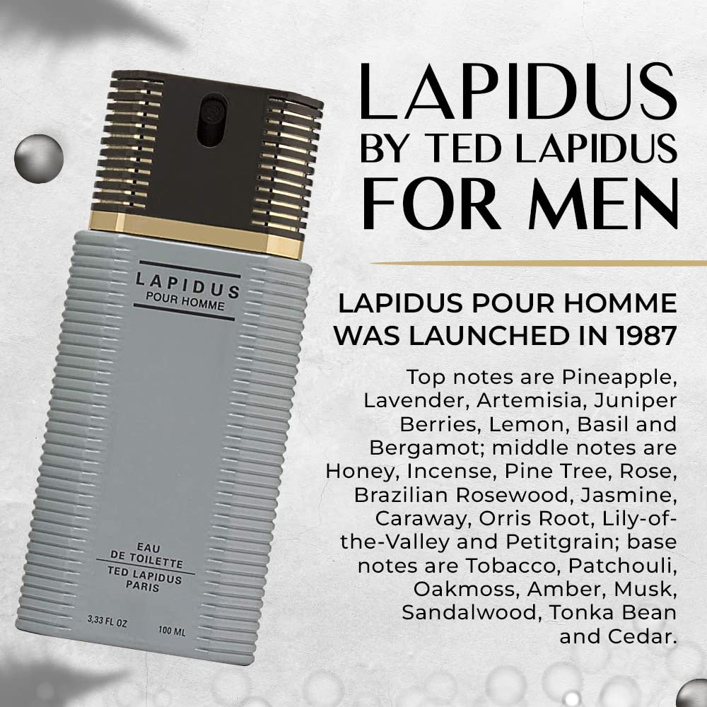 Lapidus By Ted Lapidus For Men. Eau De Toilette Spray 3.3 Ounces (Pack of 3) - Image 6