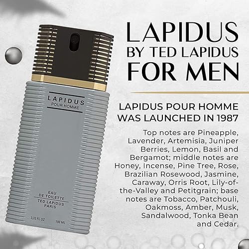 Miniatura 6 de Lapidus de Ted Lapidus para hombre. Eau de Toilette en espray, 3.3 onzas (paquete de 3)