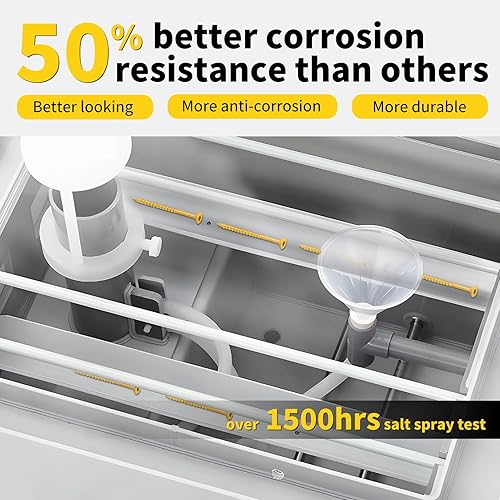 Miniatura 2 de Tornillos para madera de 2 pulgadas, tornillos para cubierta FIXLINK #8 x 2, 310 piezas, con revestimiento epoxi, punta de estrella T25,