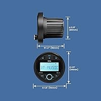 Vista 6 de BOSS Audio Systems MGR300B - Receptor de medidor estéreo para barco marino, Bluetooth, sin reproductor de CD y DVD, radio AM/FM, IPX5 resistente a
