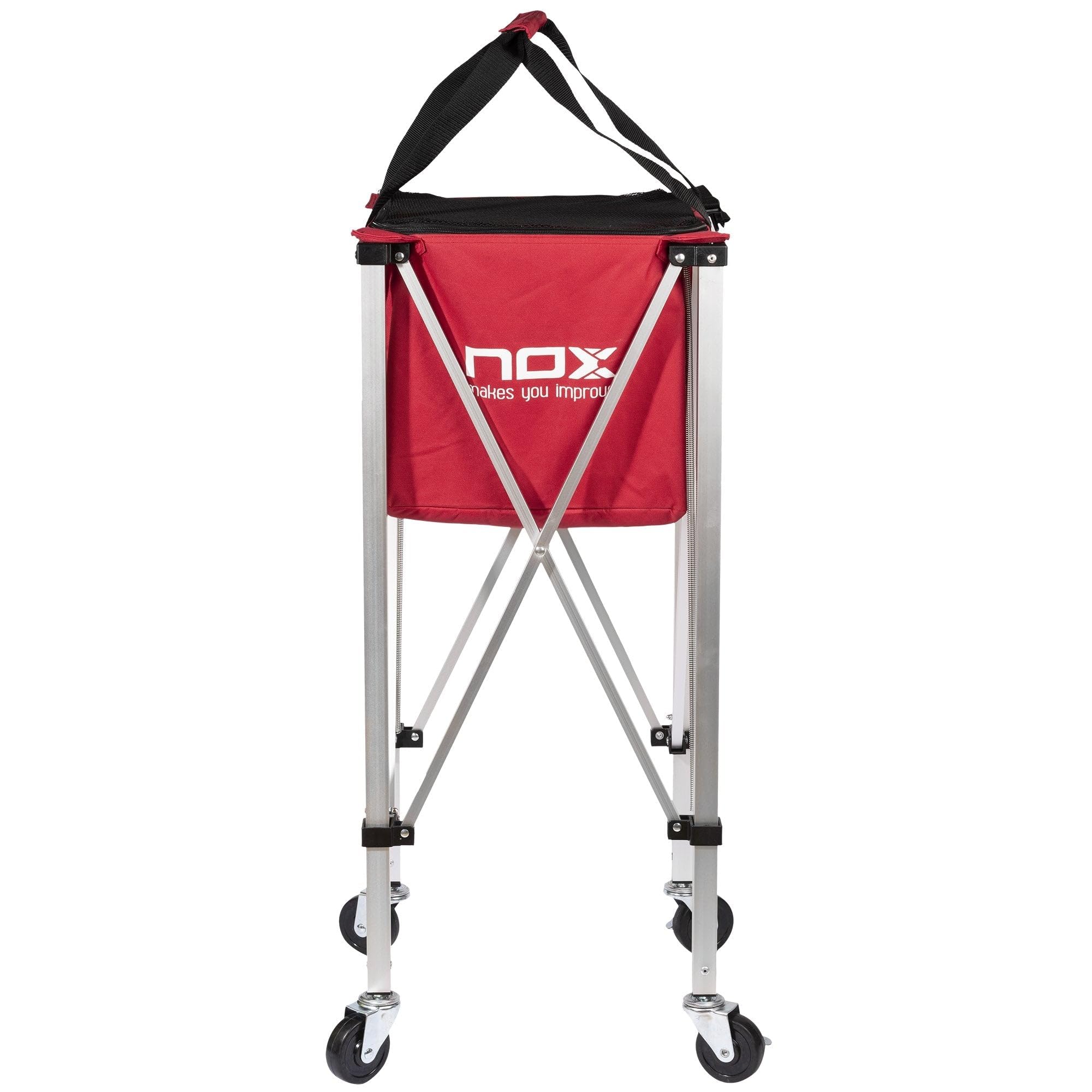 NOX Cesto Plegable con Ruedas para Clases de pádel