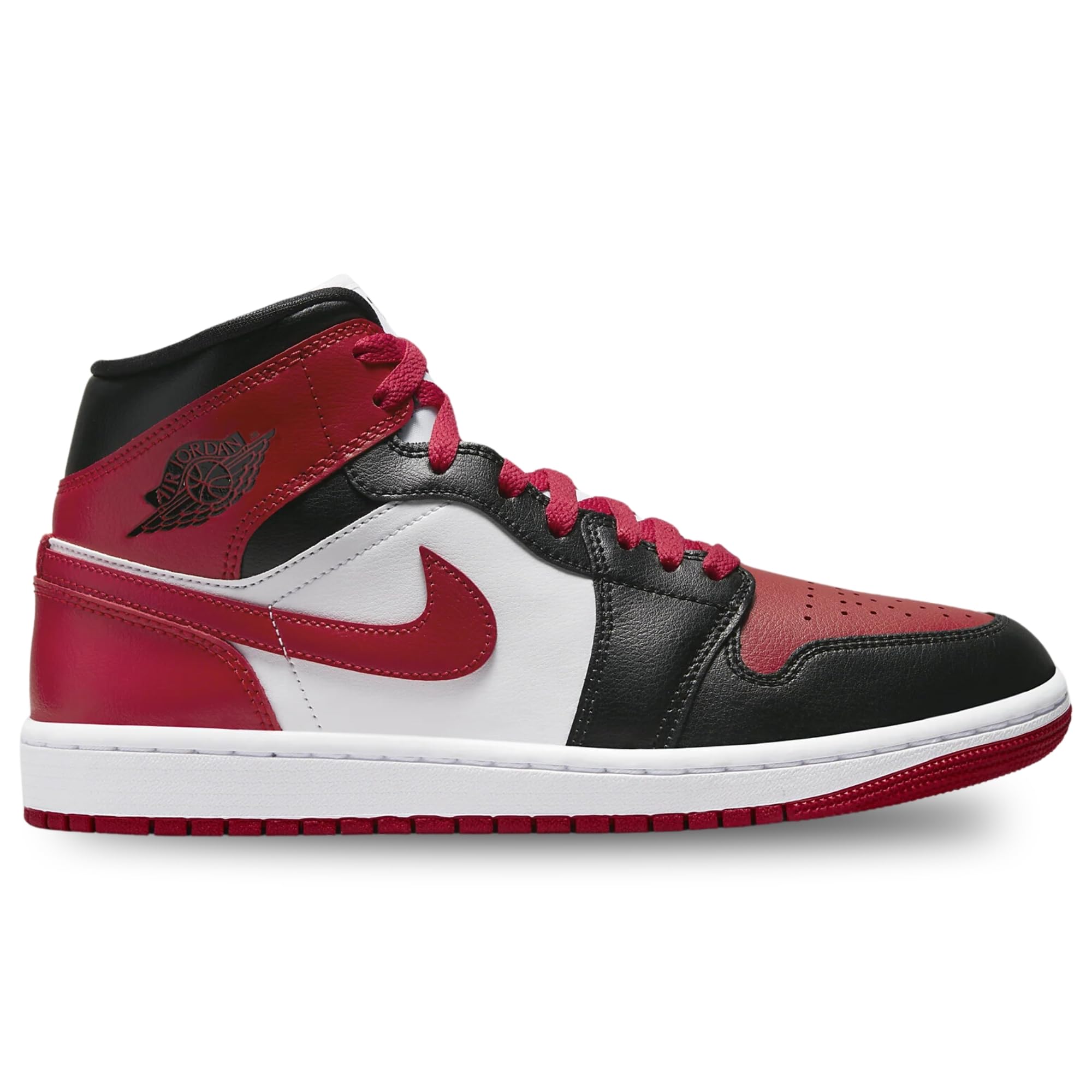 Air Jordan 1 Mid Bred Toe (W) BQ6472-079 Size 40