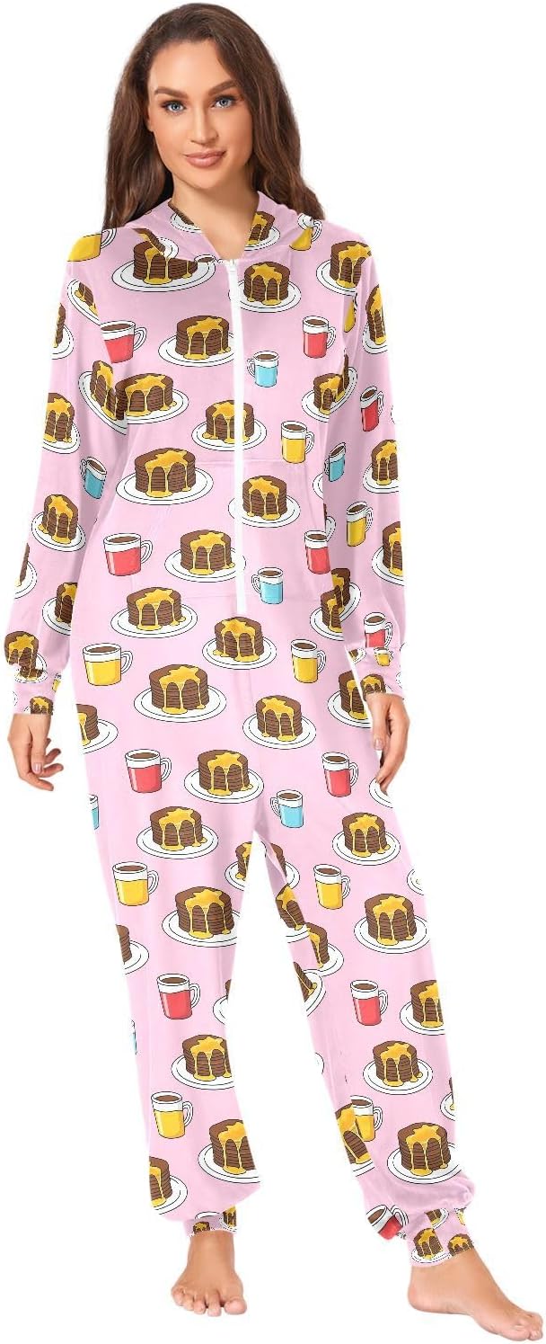 QUGRL Onesies Adult Pajamas Costume for Women Men Unisex Cosplay Sleepwear Homewear Suit Winter S-XL