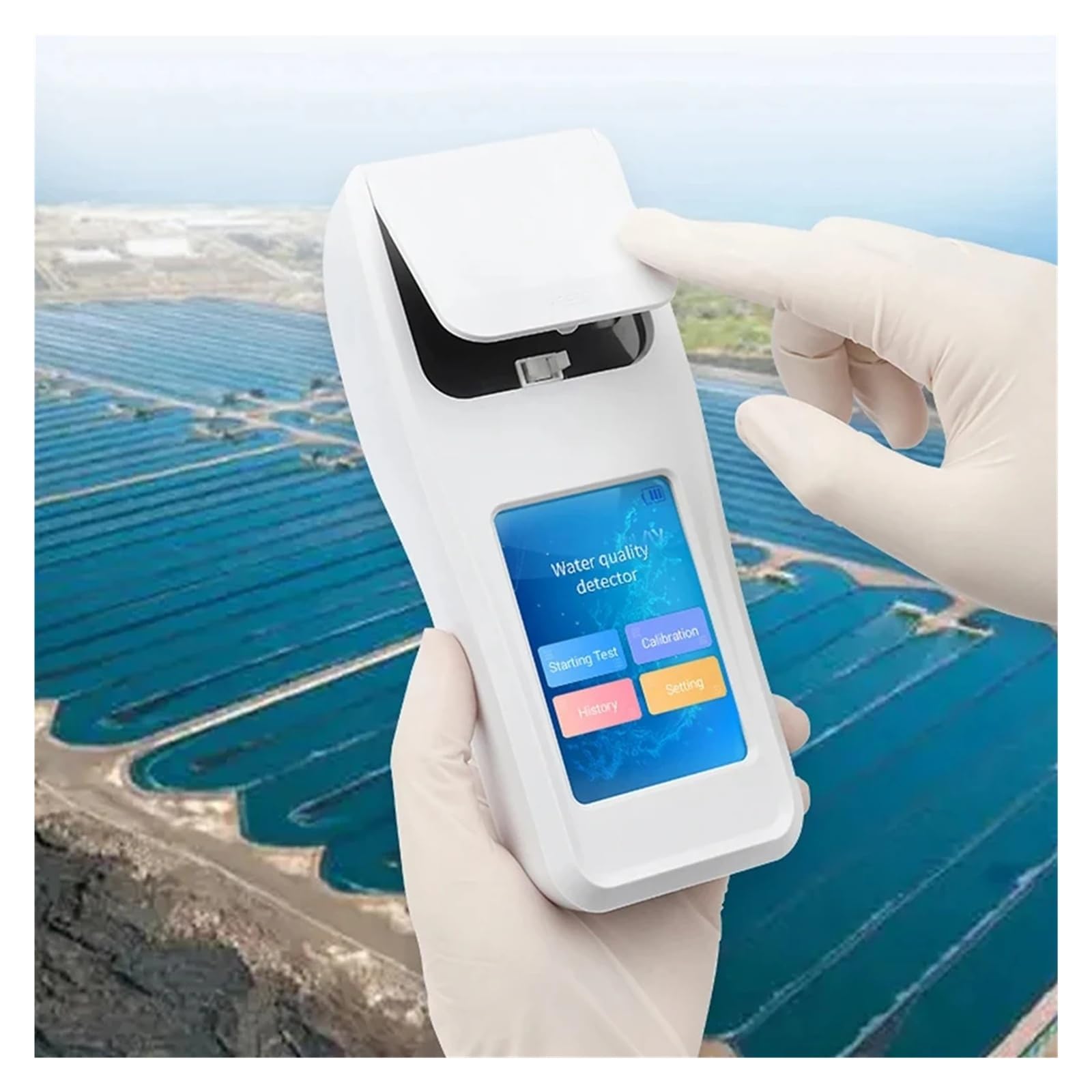 Detector de calidad del agua portátil, analizador de oxígeno disuelto, nitrógeno, amoniaco, instrumento de análisis de agua multiparámetro Alta sensibilidad(HM-SS9)