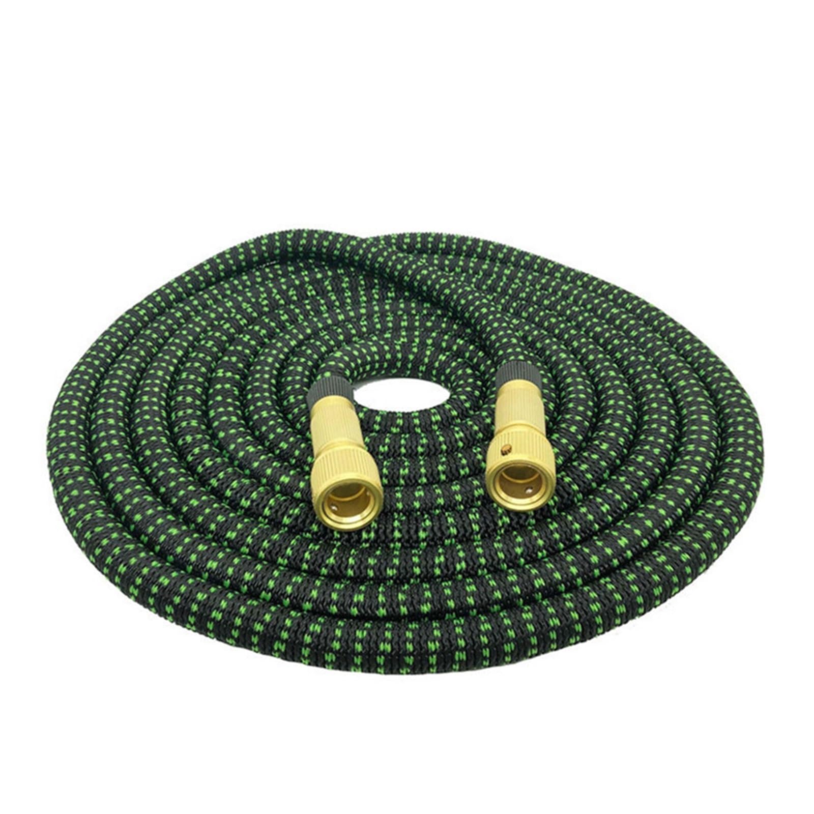 Pistolet d'arrosage avec embout multi-jets, Tuyau d'arrosage extensible 3x, 25-150 pieds, noir et vert, avec pulvérisation haute pression(Hose,1-25FT-7.5M)