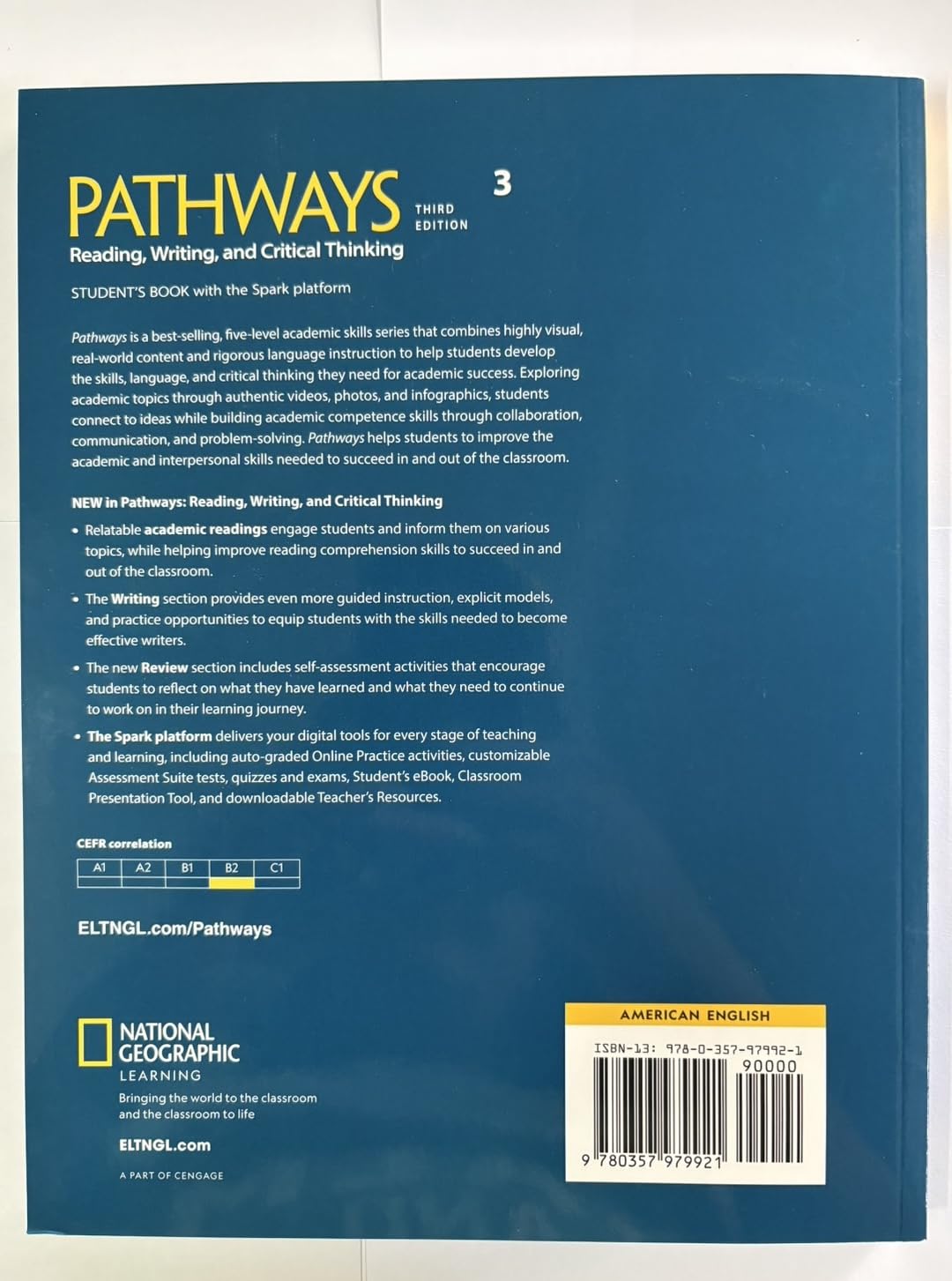 Pathways Reading, Writing, and Critical Thinking 3 with the Spark platform (Pathways, Third Edition: Reading, Writing, and Critical Thinking)