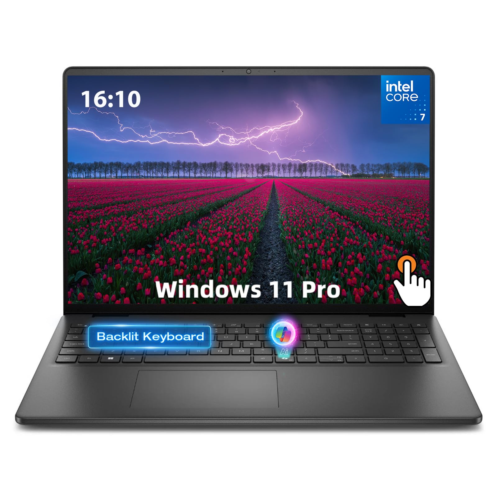 Dell 16 Touchscreen Laptop for Business, Core 7 150U, 32GB DDR5, 1TB SSD