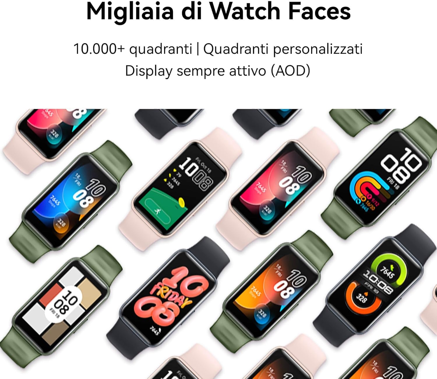 HUAWEI Band 8 Smart band, Leggero e Sottile, Monitoraggio scientifico del sonno, Batteria fino a 2 settimane, Compatibile con Android e iOS, 24/7 Monitoraggio della salute, Rosa+AP52 HUAWEI Band 8 Smart band, Leggero e Sottile, Monitoraggio scientifico del sonno, Batteria fino a 2 settimane, Compatibile con Android e iOS, 24/7 Monitoraggio della salute, Rosa+AP52