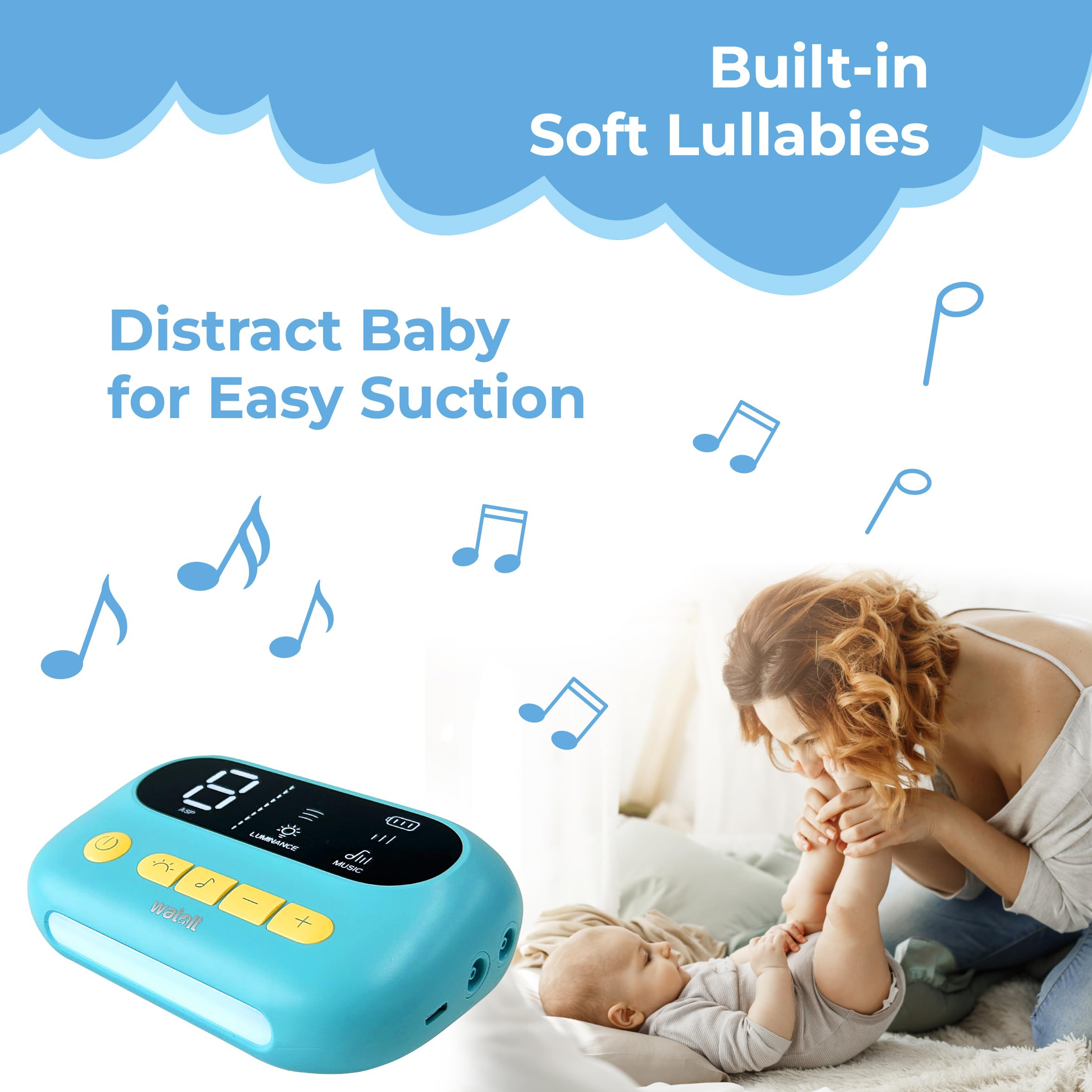 Aspirador nasal HappyNose con 2 veces mayor succión para recién nacidos, bebés, niños pequeños y adultos, dispositivo de vacío recargable para moco, máquina de succión de nariz