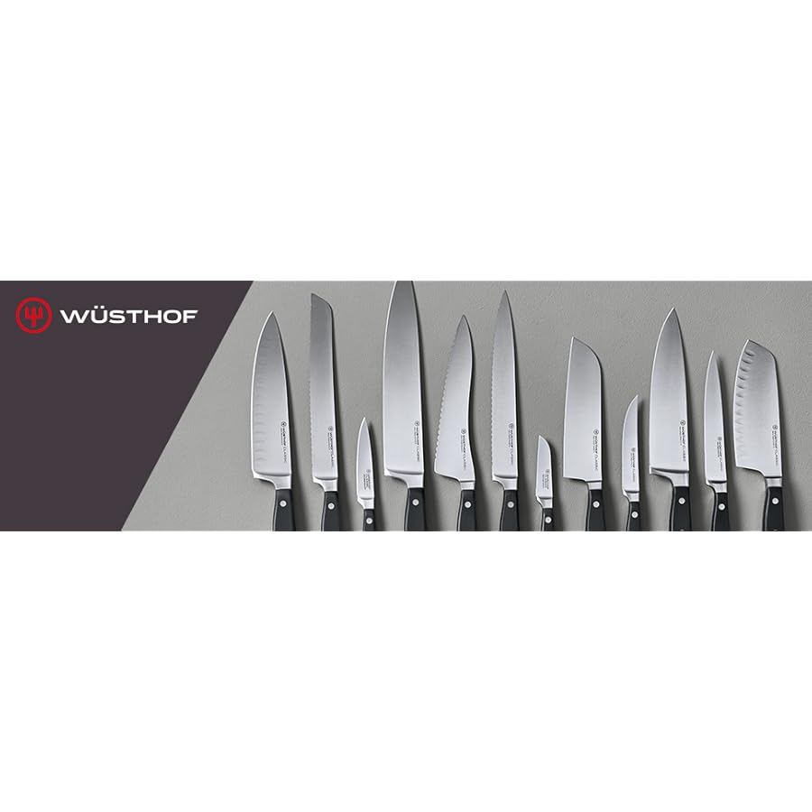 Wüsthof 10-Piece Stainless Steak and Carving Knife Set, Olivewood