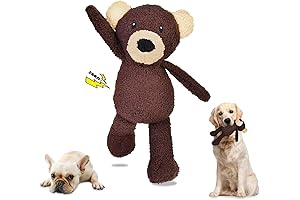 Fun Simulation Bear Squeaky Chew Toys for Small Medium Breed Puppies