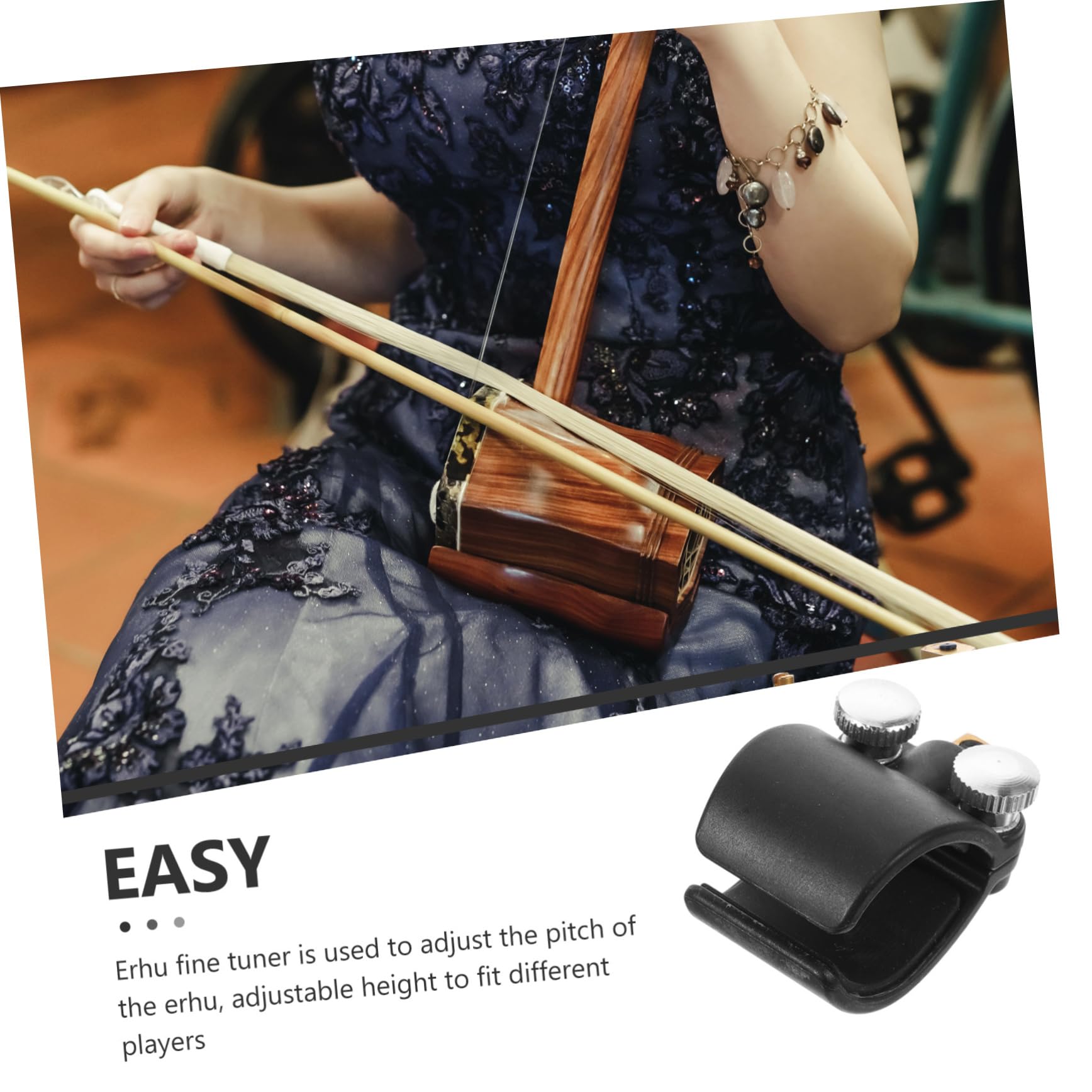 Yardwe Erhu Regolatore Corde per Strumenti Musicali Cinesi Accessorio Multifunzionale con per Suono Ottimale e Facile Installazione