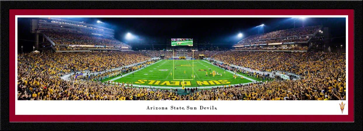 Arizona State Football, End Zone - Panoramic Posters and Framed Pictures by Blakeway Panoramas