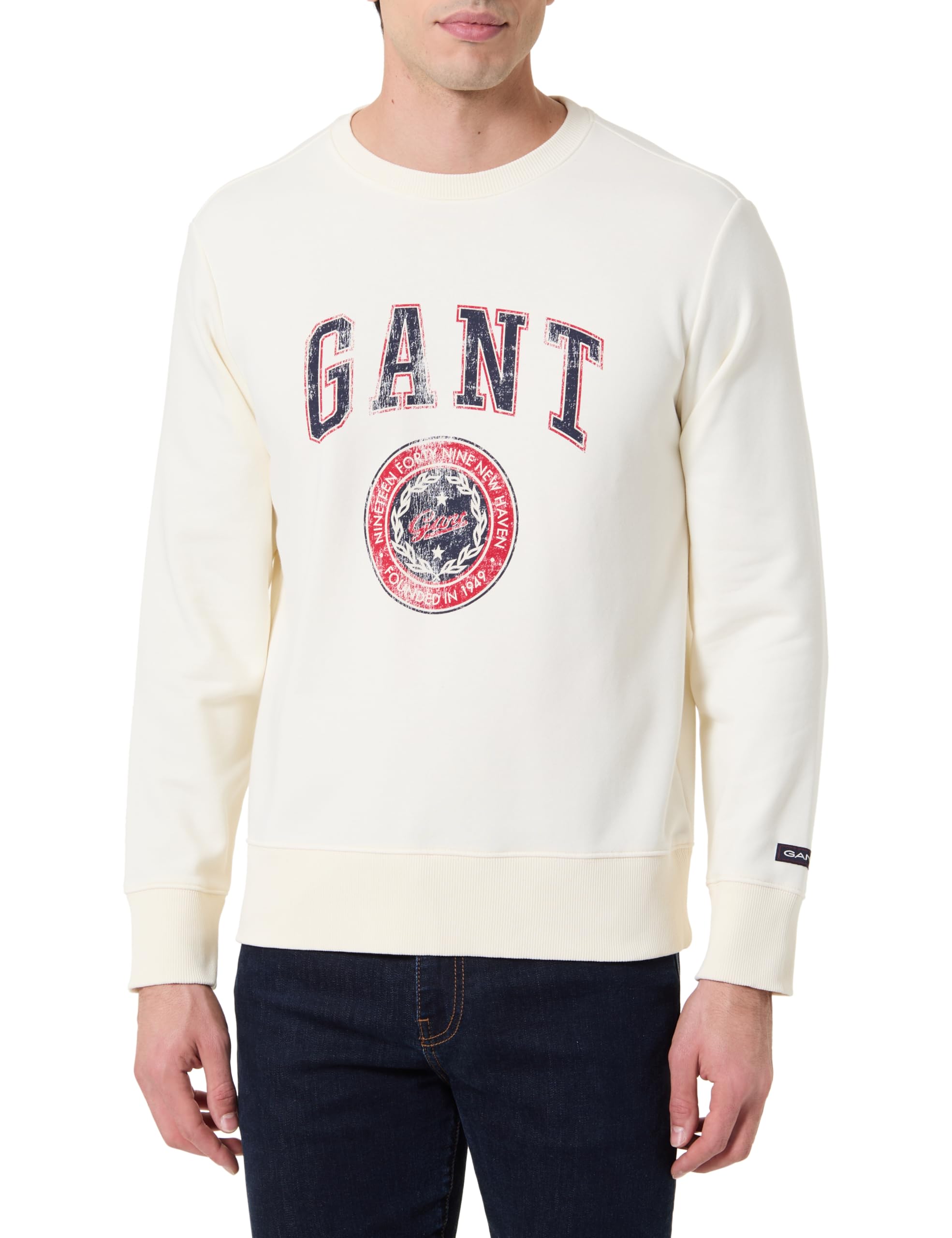 GANT Herren Graphic Sweat C-Neck Sweatshirt
