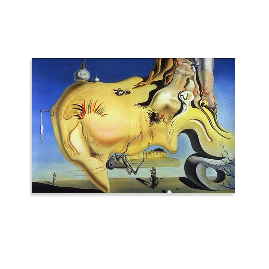 Amazon.co.jp: サルバドール・ダリ「大自慰者」ポスター バス