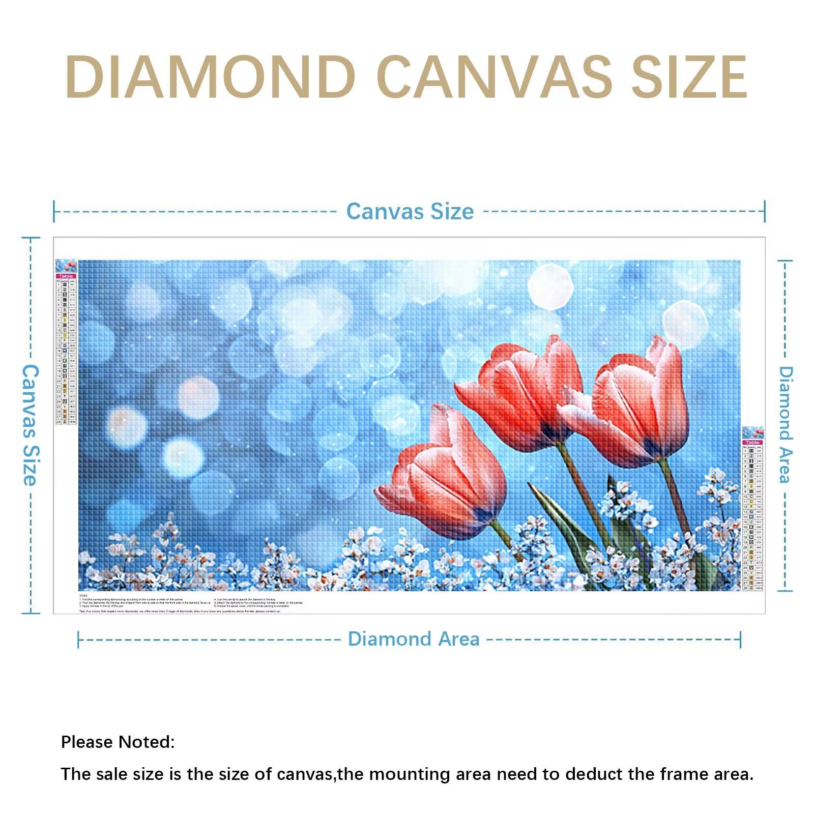 Diamond Painting Rot Diamant Painting Bilder Erwachsene Blume, DIY Set Erwachsene Crystal Art, 5D Diamond Art Viereckige Steine Stickerei Kreuzstich Mosaikherstellung für Zimmer Deko 160x80cm 0J-964