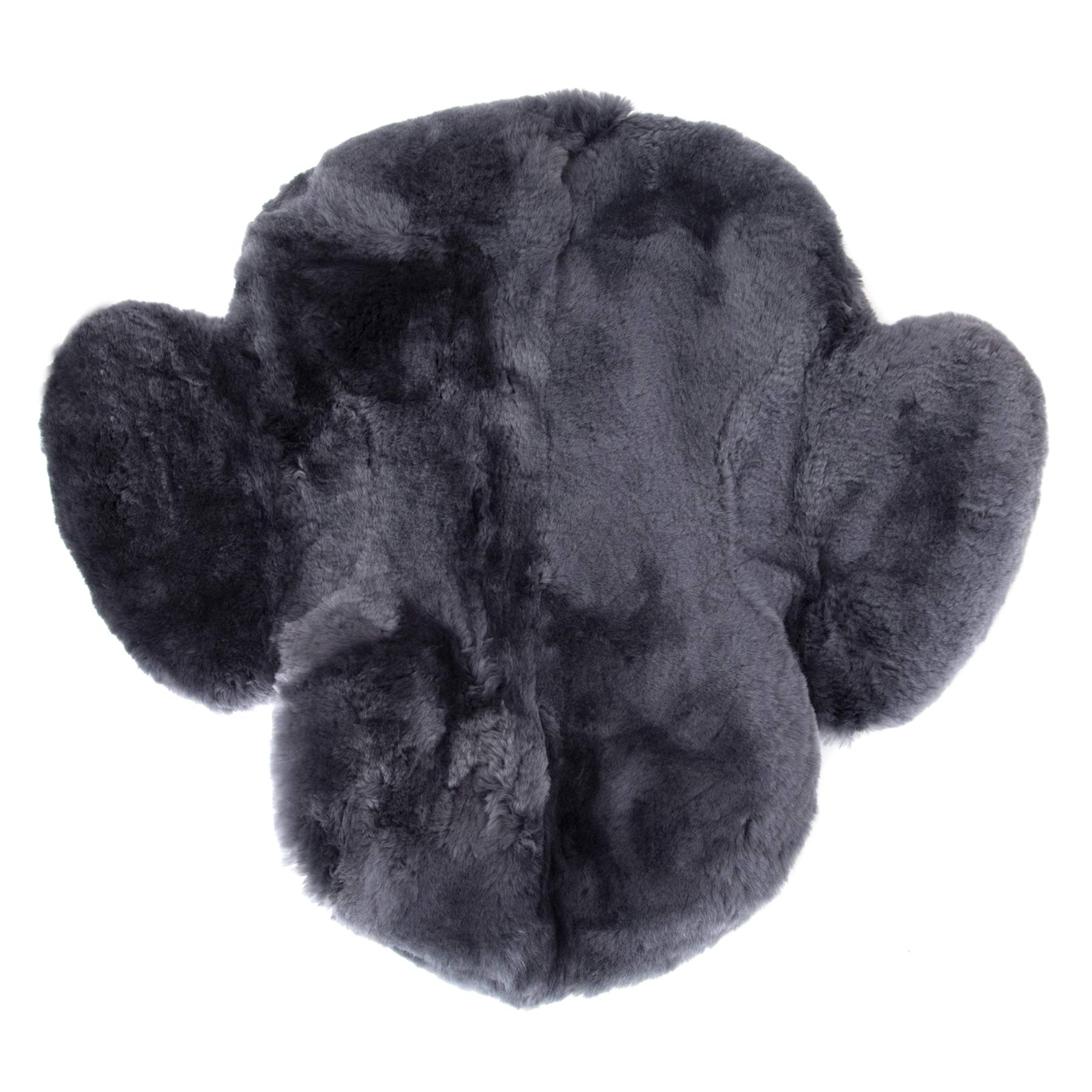 Western Merino Sheepskin Saddle Seat Cover - Funda para asiento de sillín, piel de cordero, color gris