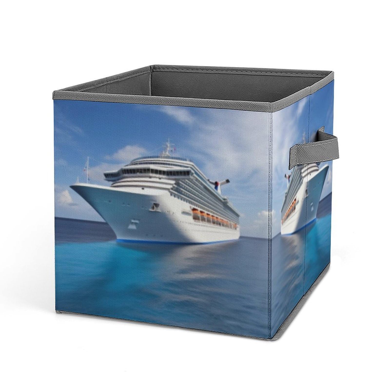 Bacs de rangement pliables pour vêtements grand cube tissu avec poignée solide