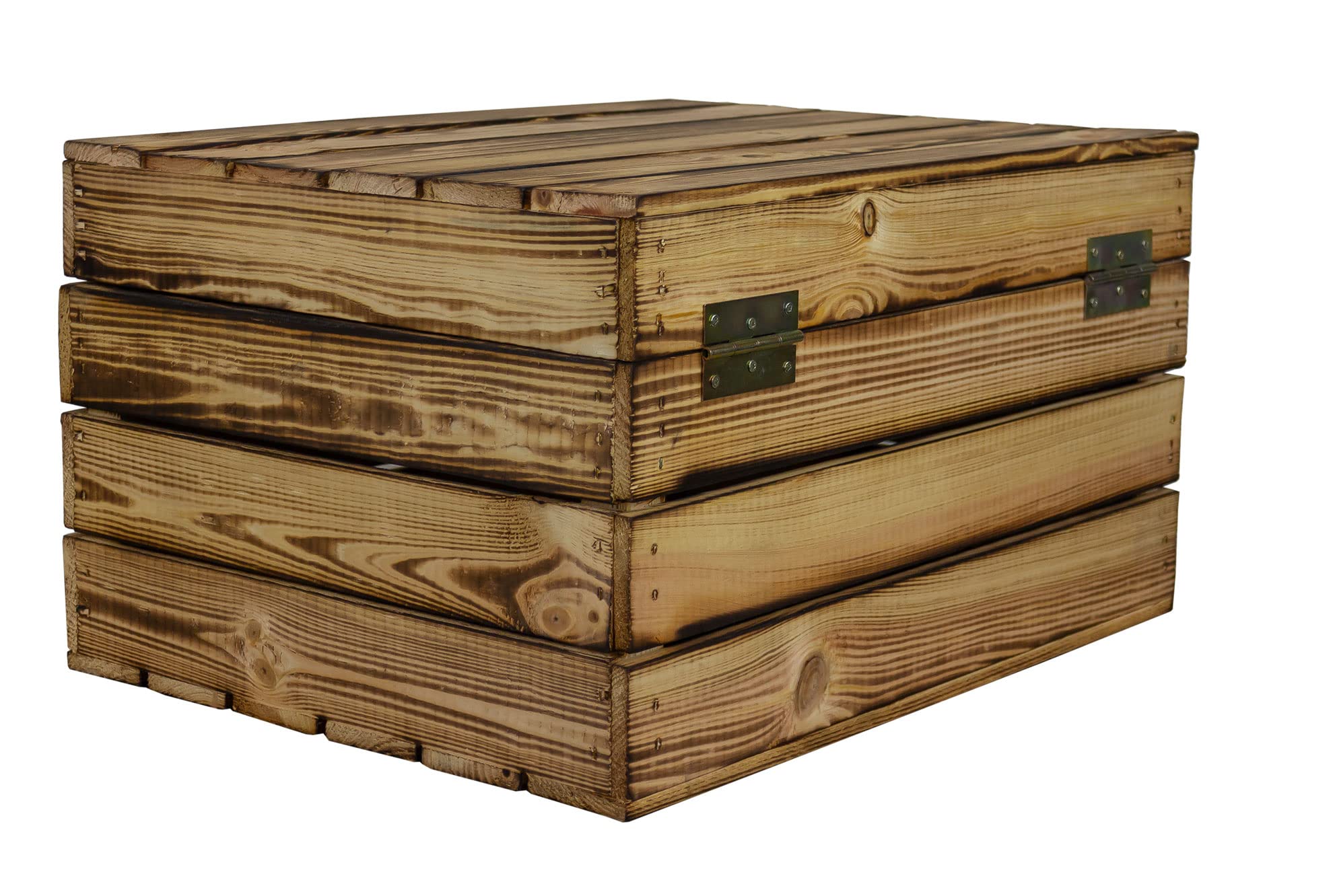 Kistenkolli Altes Land Houten kist, whisky, shabby wit, geschenkdoos