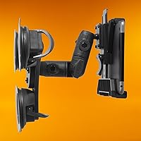Vista 2 de iBOLT TabDock IncrediBOLT 360 Soporte de triple ventosa resistente para tabletas de 7 a 10 pulgadas, ideal para parabrisas y tableros