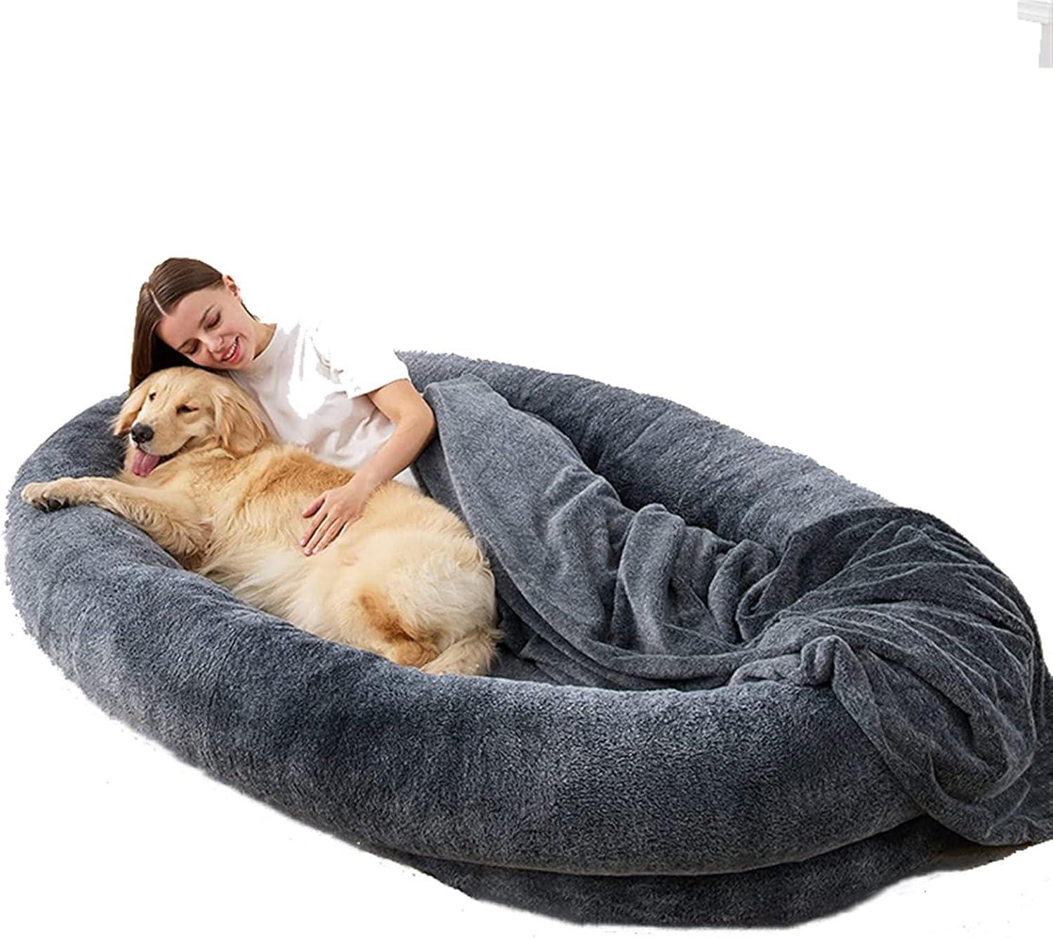 Lit pour chien pour adultes be bag moelleux pour sieste au salon