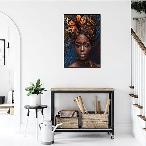 Miniatura 5 de Rompecabezas de 1000 piezas para adultos, mariposas, mujer africana, soy afro, reina, formación americana de madera a juguetes, regalo,