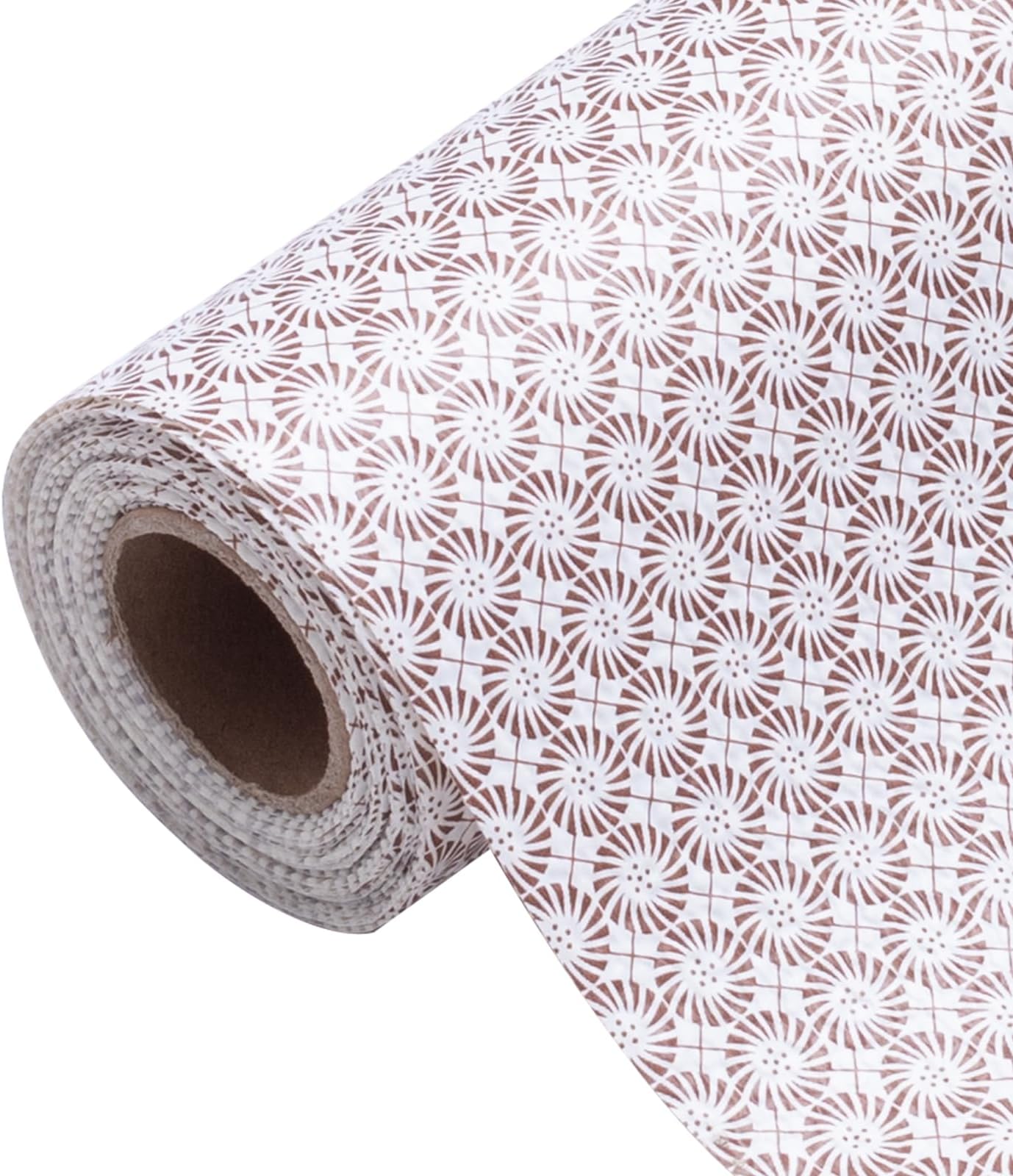 RAY STAR Shelf Liner, Non-Adhesive Refrigerator Liners for Shelves Washable 12*120 inch, Vinyl Shelf Drawer Liner Non-Slip Bathroom Cabinet Liner for Kitchen/Storage/Desks (Circle Pattern)(1 Rolls)