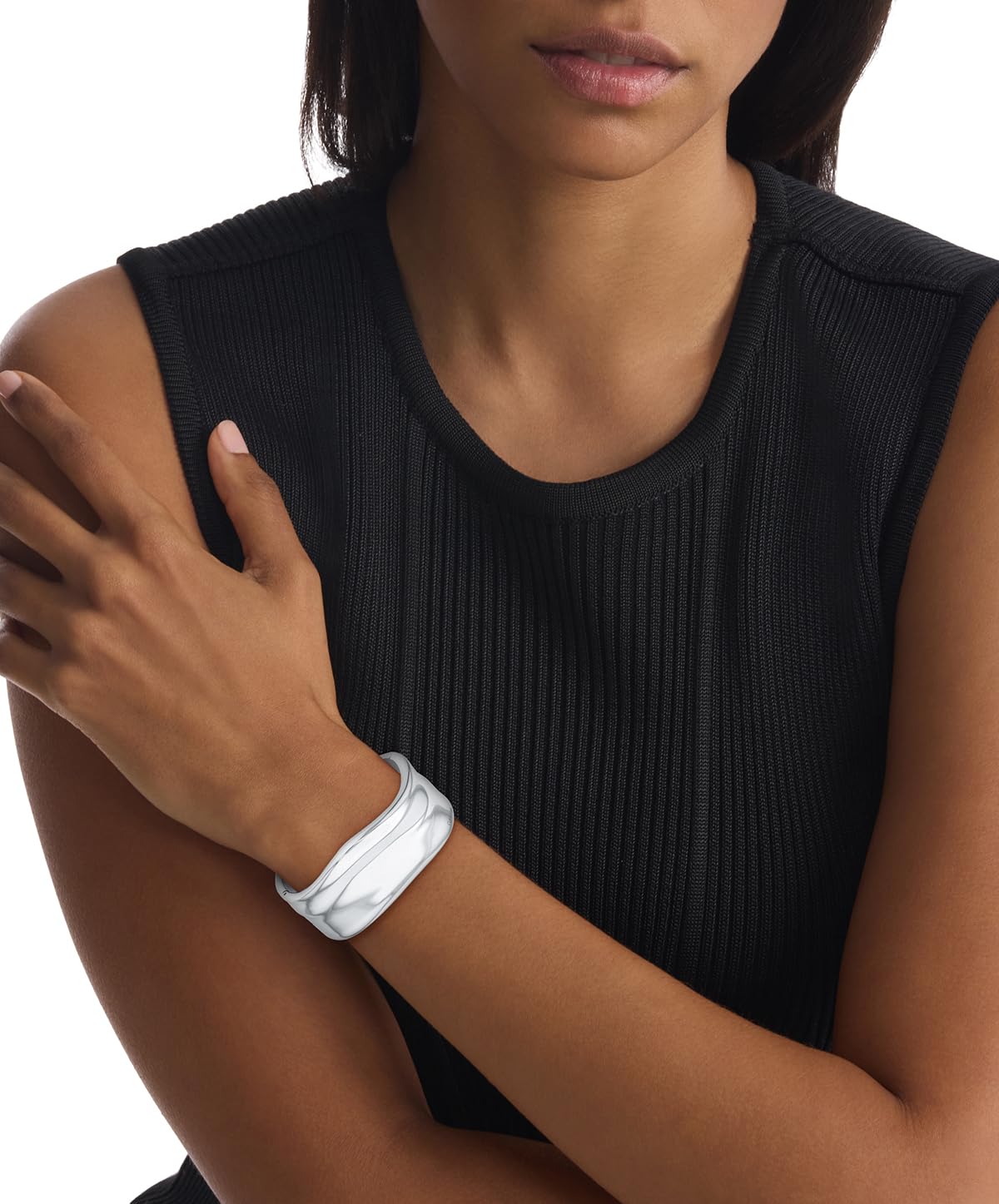 Calvin Klein Pulsera Rígida para Mujer Colección ELEMENTAL en Acero Inoxidable - Disponible en Plateada o Dorada