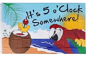 Kenny Chesney Flag | Parrot Paradise | Island Vibes | 3 feet x 5 feet