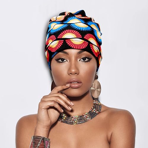 Miniatura 2 de 6 gorros de dormir con forro de satén para mujer, gorro de seda africana para dormir, sombrero rizado natural