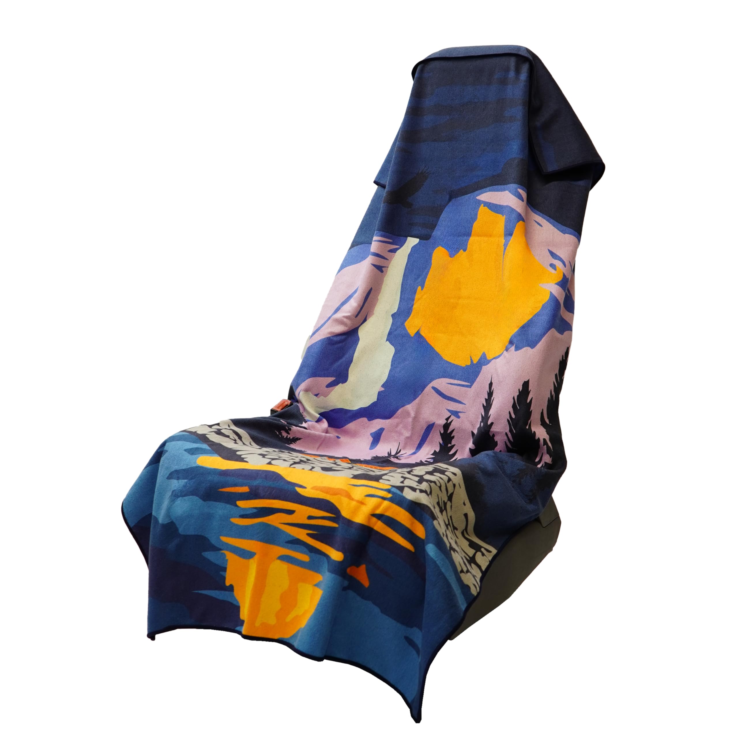 Sprints Car Seat Cover Towel – Full-Size Microfibre, Quick-Dry, Machine Washable – (Yosemite)