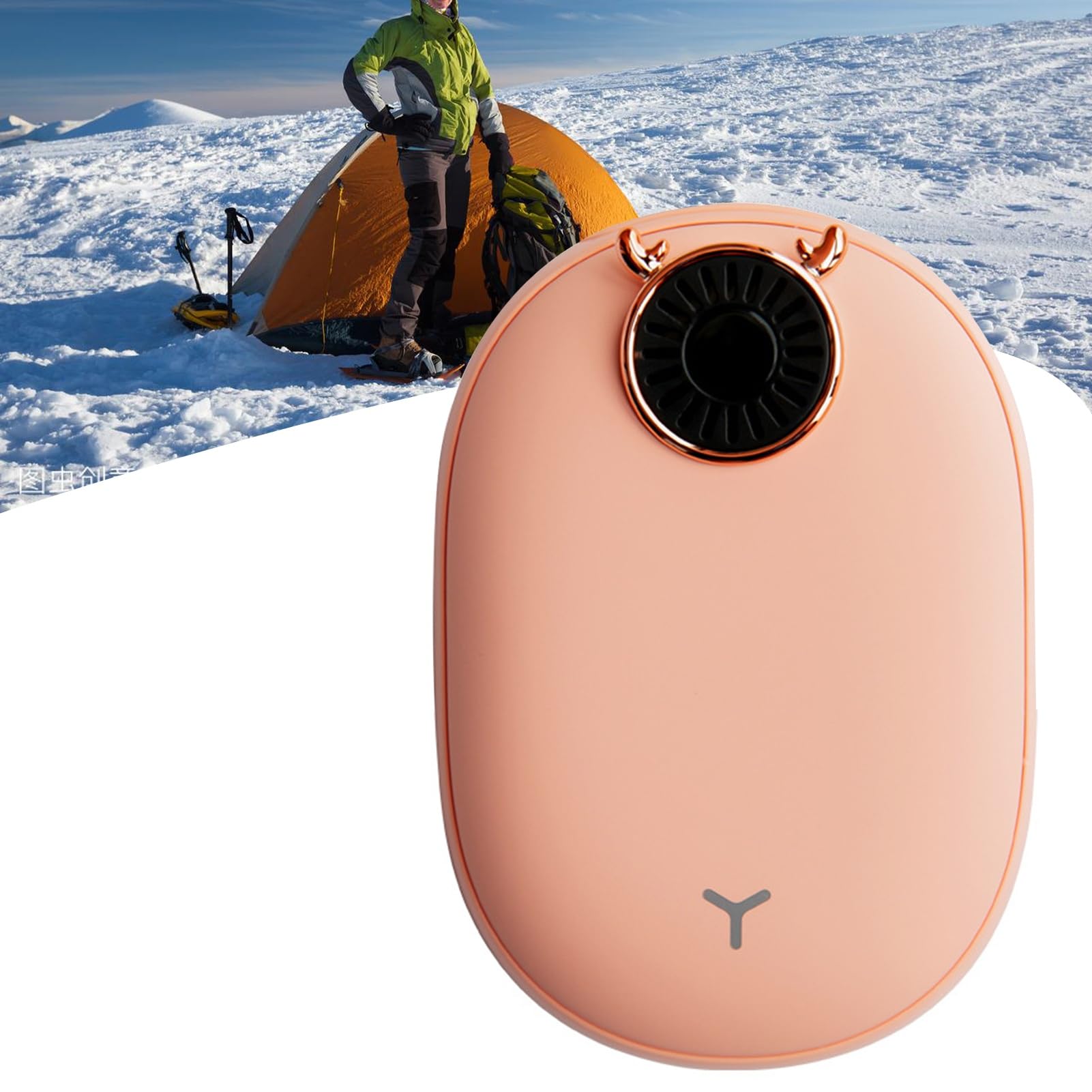 Scaldabagni ricaricabili, 8 ore di riscaldamento lungo, tasca portatile scaldamani grande regalo per all'aperto, campeggio, golf, attrezzi da caccia (Color : Pink)
