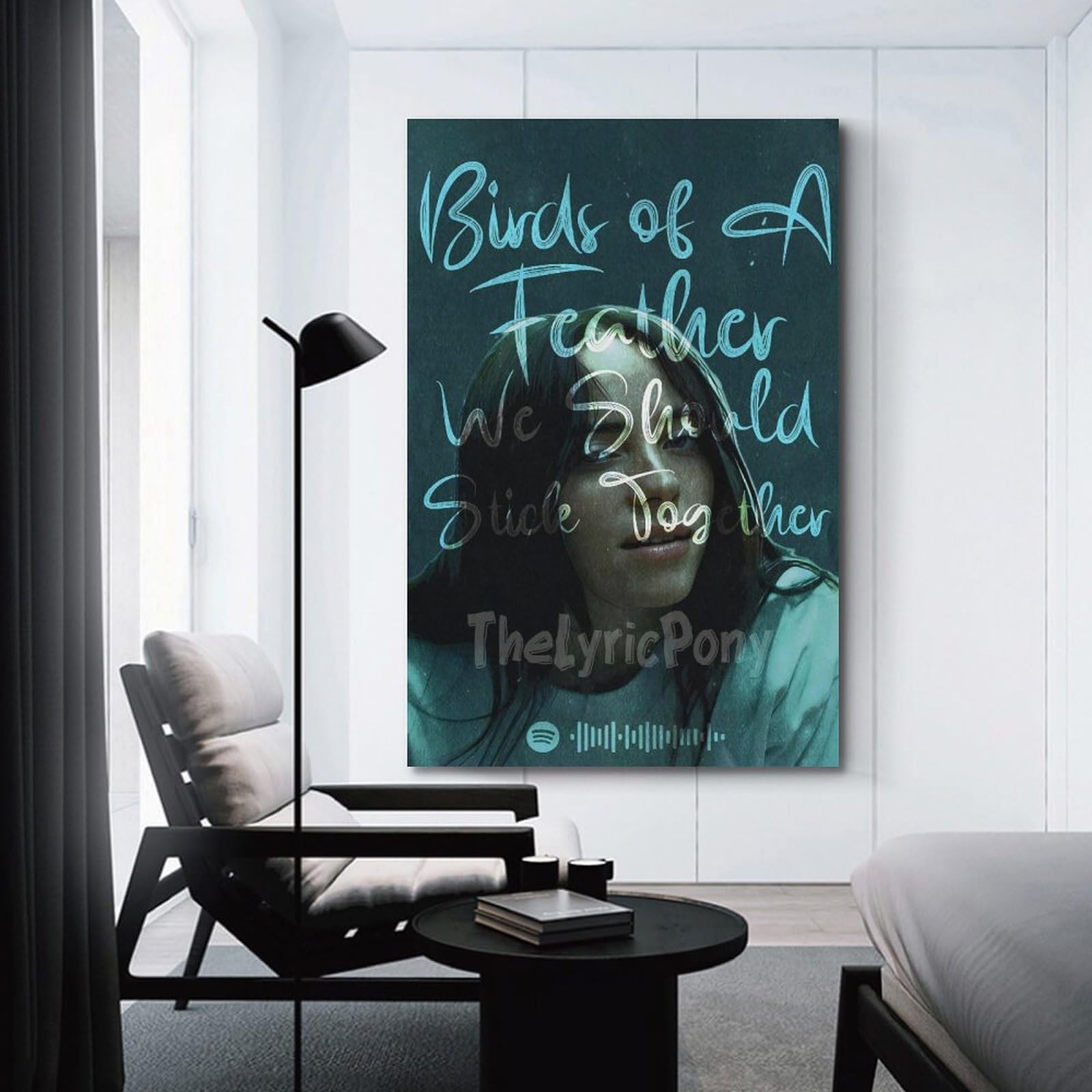 HNXINGYU Billie Eilish Poster met muziek cover kunst canvas decoratieve esthetische print decor posters 30 x 45 cm zonder frame HNXINGYU Billie Eilish Poster met muziek cover kunst canvas decoratieve esthetische print decor posters 30 x 45 cm zonder frame