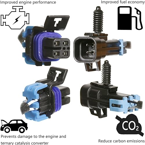 Miniatura 5 de 2 pares de sensores de oxígeno compatibles con Chevy 2006 2007 SILVERADO 1500, TAHOE, 2007 SILVERADO 1500 CLASSIC, SUBURBAN 1500, AVALANCHE,
