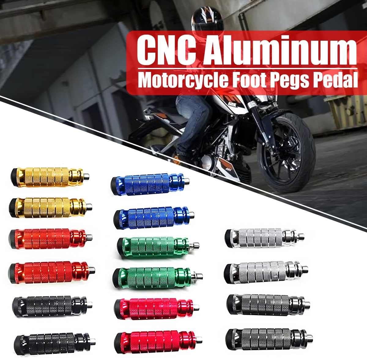 1 Pair of Motorcycle Footrest CNC Aluminum Pedal and Pedal for Modified Motorcycle (Color : 8)