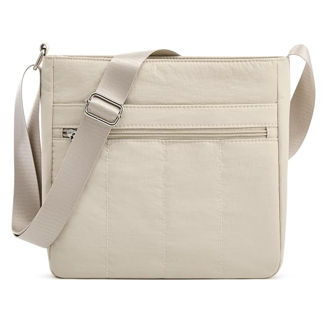 G4Free Nylon Crossbody Bags for Women Lightweight Casual Quilted Shoulder Handbags for Travel Work