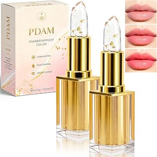 PDAM Kivora pH Color Changing Lipstick, Long Lasting Moisturizing Kivora Signature Lipstick with Transfer‑Proof Finish, Skin‑Adaptive Color, Ideal Holiday Gift (2‑Pack)