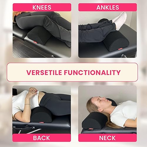 Miniatura 3 de Almohada para la cabeza + almohada de piernas + funda de cama de pestañas  Almohada curvada de espuma viscoelástica con soporte para cuello y