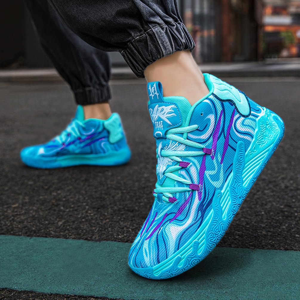 Zapatillas de Baloncesto para Hombre Antideslizantes Zapatos de Baloncesto Ligeras Transpirables Masculinos Aire Libre Deportivas Hombre Zapatillas Gimnasio