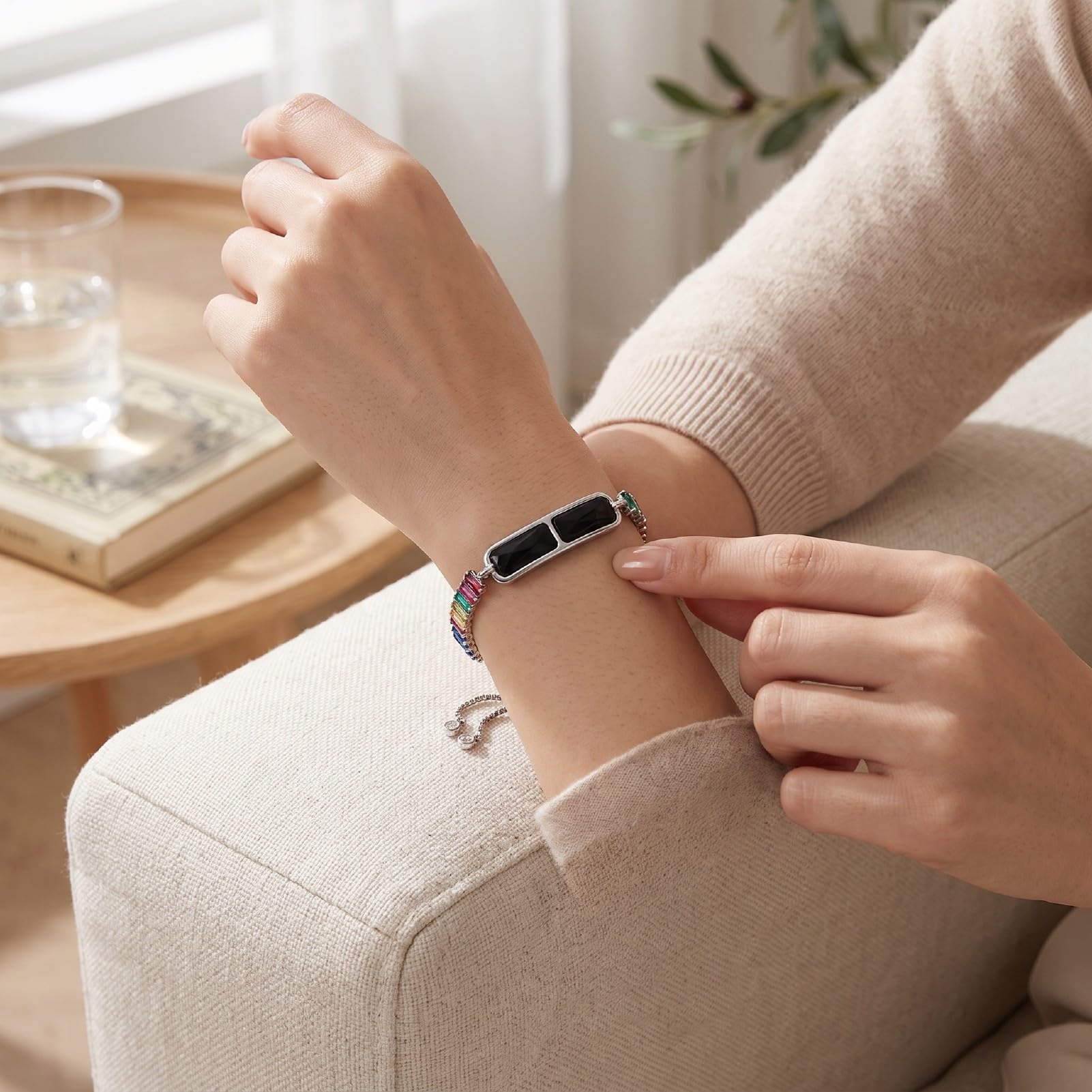 Sxhlseller Bracelet Intelligent de Traqueur de Forme Physique de Bijoux
