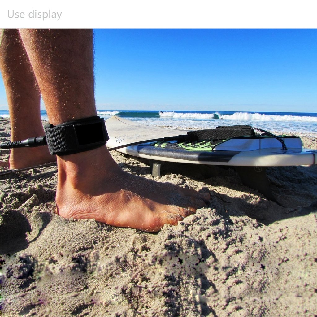 NONMON Leash De Surf 5.5mm/7mm - Pour SUP, Planche De Surf - Sangle Cheville Réglable Et Anti-Emmêlement