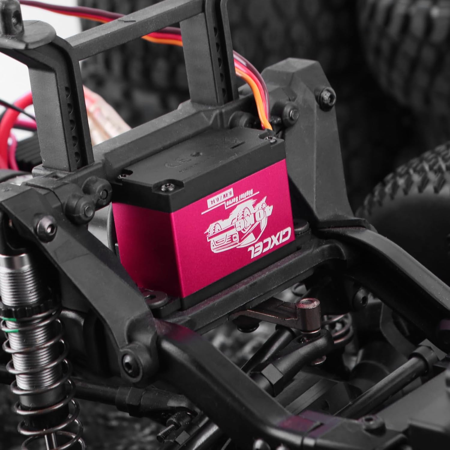 40KG High Torque Digital RC Servo, Waterproof Metal Gear 180 Degree RC Servo with 25T Arm for 1/10 Scale RC Crawler TRX4 SCX10 VS4-10 GEN7 GEN8 D90 Upgrades