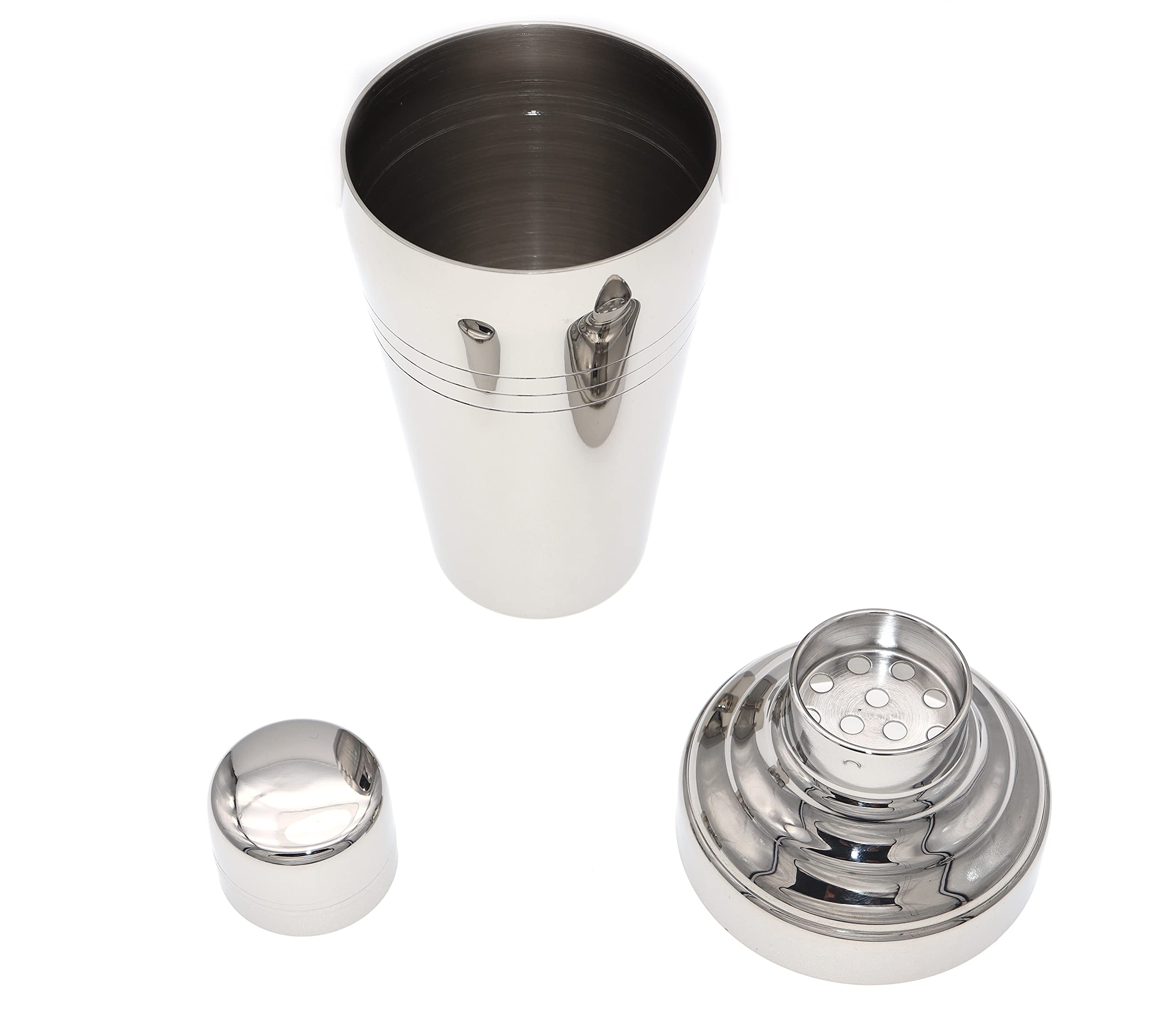 Shaker Cocktail Yukiwa Baron 25cl Argent Fabriqué au Japon