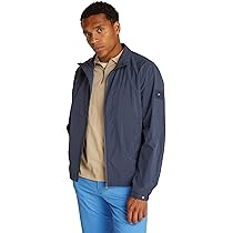 Tommy Hilfiger Uomo Giacca Blouson Branded con Zip, Blu (Desert Sky), XXL